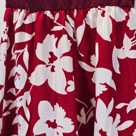 New Baby Girl Floral Burgundy Dress – Size 18-24 Months - Picture 3 of 5